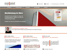 Tablet Screenshot of ergopanel.de